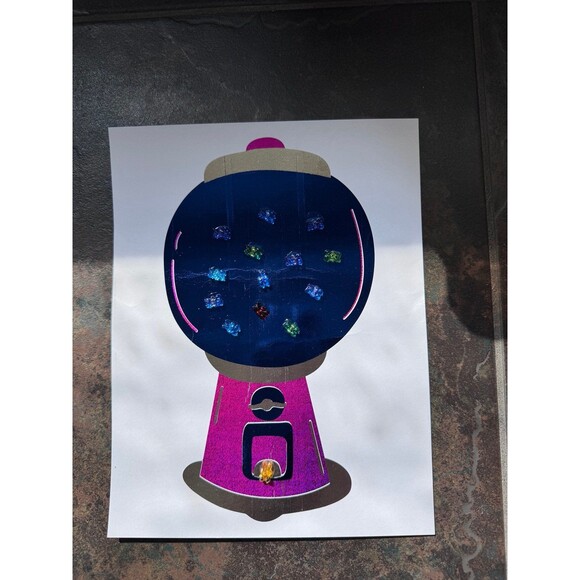 Other - “Bear Machine” 3D Gumball Gummy Bear Foil Art Print (Limited Edition)